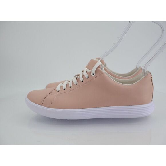 Cole Haan Women's Grand Crosscourt Sneaker Size 7 Nude Beige Lace Up Leather - Picture 5 of 13